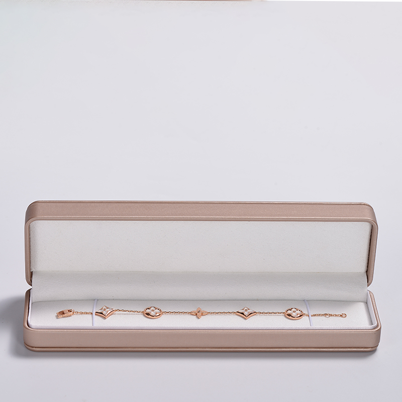 FANXI custom Luxury Jewelry Packaging Box Pu leather with snap button elegant Ring necklace bangle Jewelry Packing Box