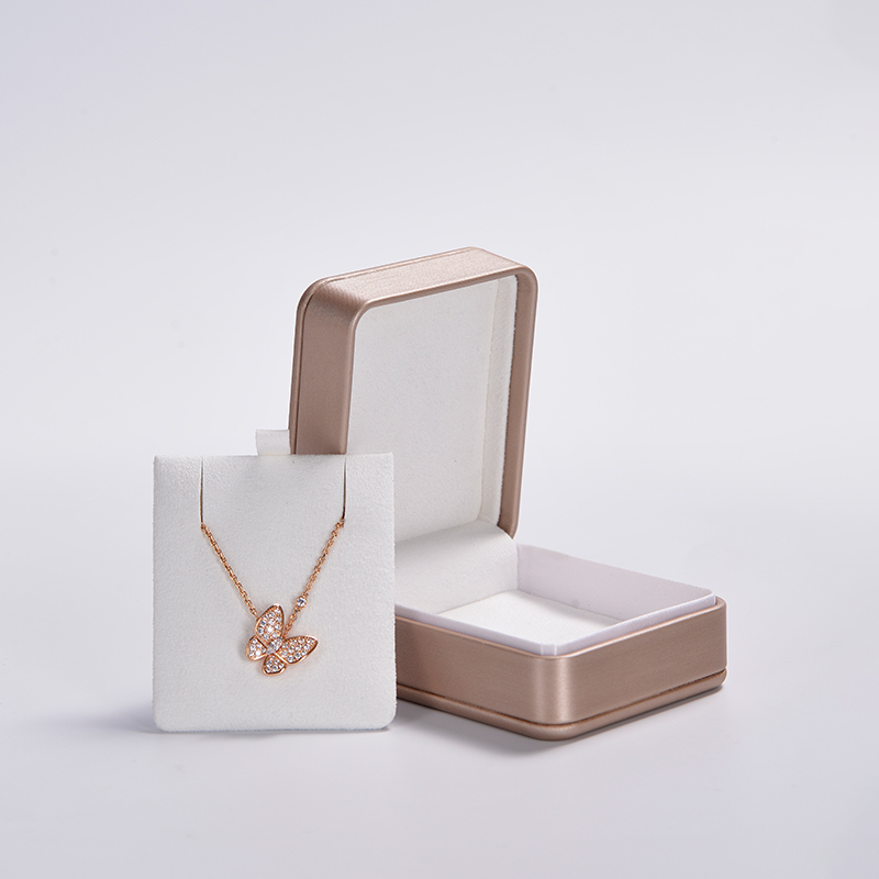 FANXI custom Luxury Jewelry Packaging Box Pu leather with snap button elegant Ring necklace bangle Jewelry Packing Box
