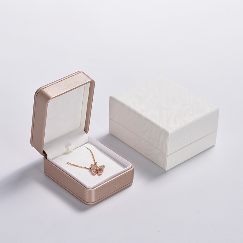 FANXI custom Luxury Jewelry Packaging Box Pu leather with snap button elegant Ring necklace bangle Jewelry Packing Box