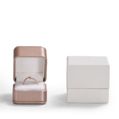 FANXI custom Luxury Jewelry Packaging Box Pu leather with snap button elegant Ring necklace bangle Jewelry Packing Box