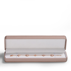 FANXI custom Luxury Jewelry Packaging Box Pu leather with snap button elegant Ring necklace bangle Jewelry Packing Box