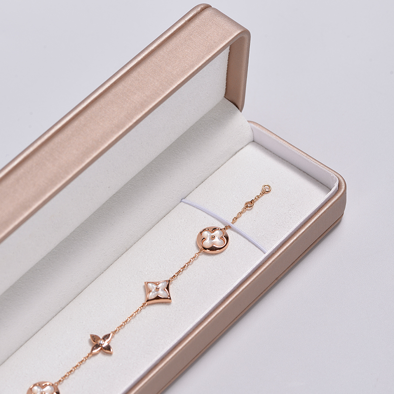 FANXI custom Luxury Jewelry Packaging Box Pu leather with snap button elegant Ring necklace bangle Jewelry Packing Box