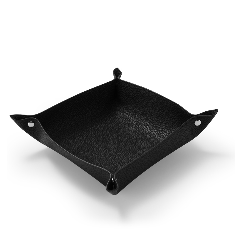 New Arrival Black and Orange Color PU Leather Jewelry Display Tray