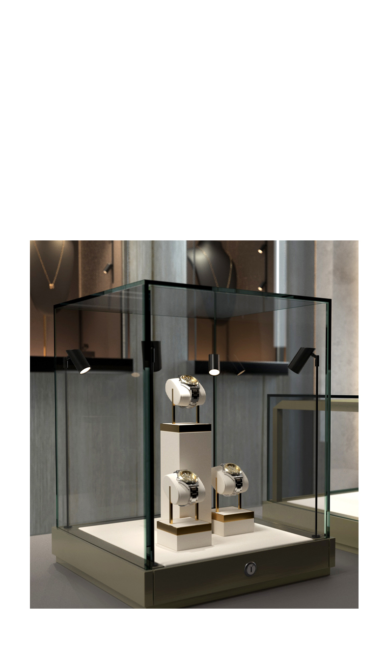 New Model Customize With lights Jewelry Store Interior Design Showcase