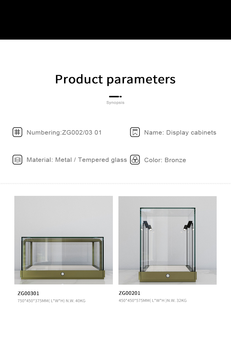 New Model Customize With lights Jewelry Store Interior Design Showcase