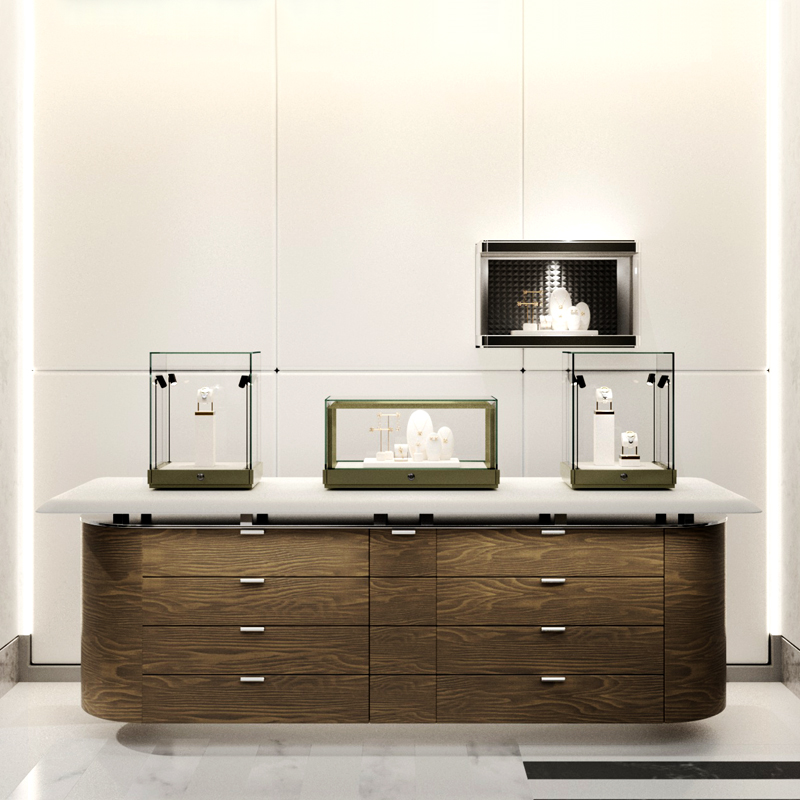 New Model Customize With lights Jewelry Store Interior Design Showcase