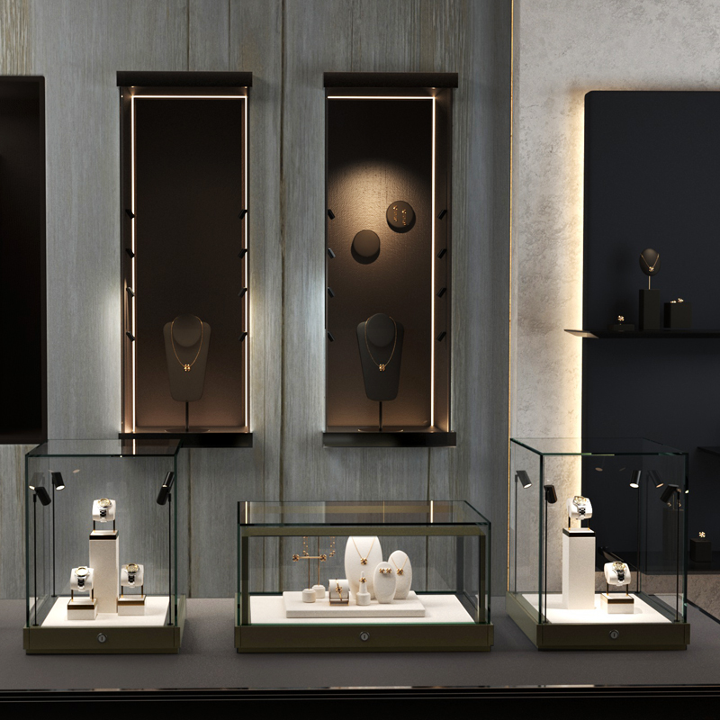 New Model Customize With lights Jewelry Store Interior Design Showcase