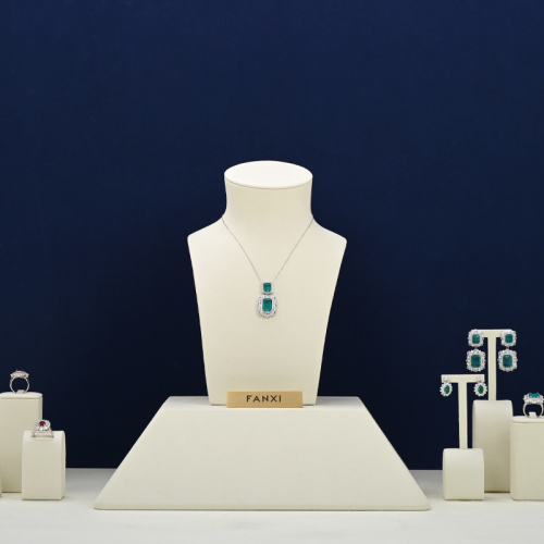 FANXI luxury Unique Design Jewelry display portrait base necklace busts base