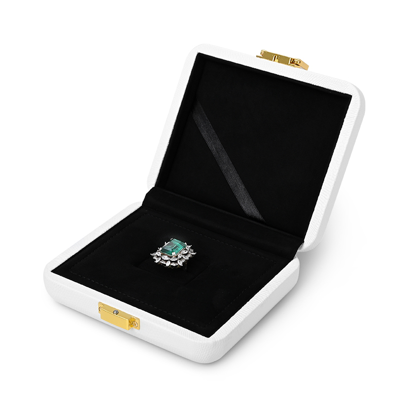 H157 Wholesale Custom Logo Leather Jewelry Box Luxury Earring Bracelet Necklace Ring Box Jewelry Packaging Box