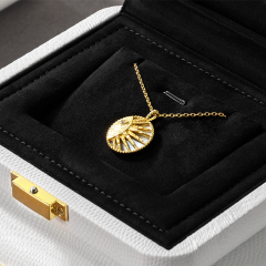 H157 Wholesale Custom Logo Leather Jewelry Box Luxury Earring Bracelet Necklace Ring Box Jewelry Packaging Box