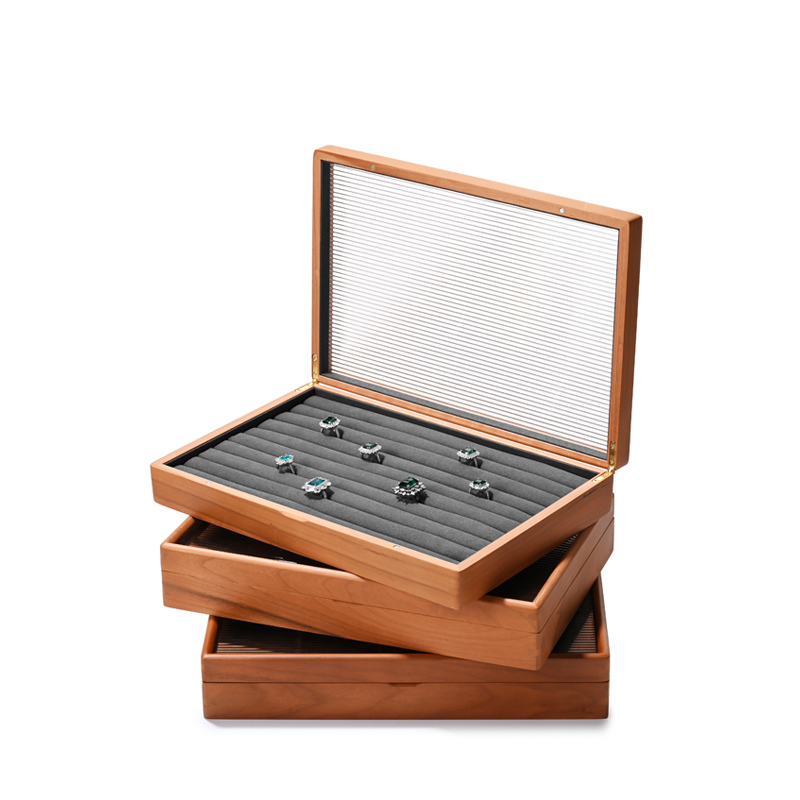 FANXI Wood Jewelry Box for Ring &Bracelet &necklace &earring Jewelry Trays For Wedding Luxury Custom Pendant jewelry display