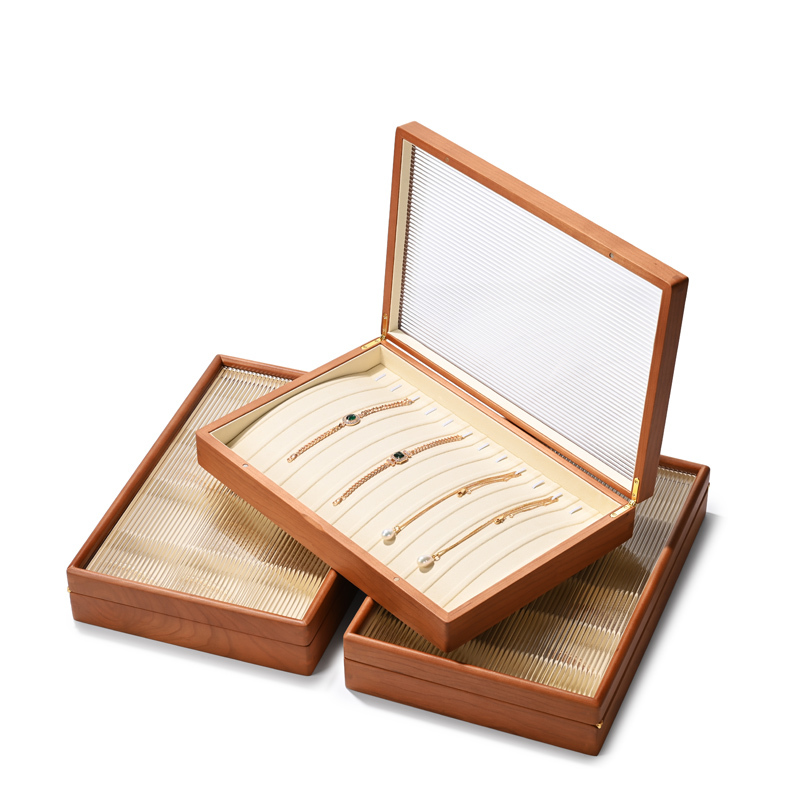 FANXI Wood Jewelry Box for Ring &Bracelet &necklace &earring Jewelry Trays For Wedding Luxury Custom Pendant jewelry display