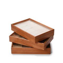 FANXI Wood Jewelry Box for Ring &Bracelet &necklace &earring Jewelry Trays For Wedding Luxury Custom Pendant jewelry display
