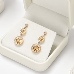 H160 Custom logo Beige PU leather/Velvet Jewelry Box Ring Earrings Pendant Necklace Box Jewelry Packaging