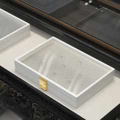 Ring Display Case Organizer Jewelry Storage Tray For Rings Holder with Lid With High Quality Rings Jewelry Storage Boxes
