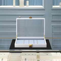 Ring Display Case Organizer Jewelry Storage Tray For Rings Holder with Lid With High Quality Rings Jewelry Storage Boxes