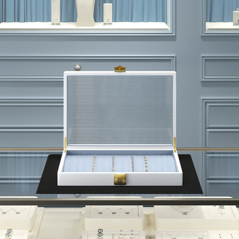 Ring Display Case Organizer Jewelry Storage Tray For Rings Holder with Lid With High Quality Rings Jewelry Storage Boxes