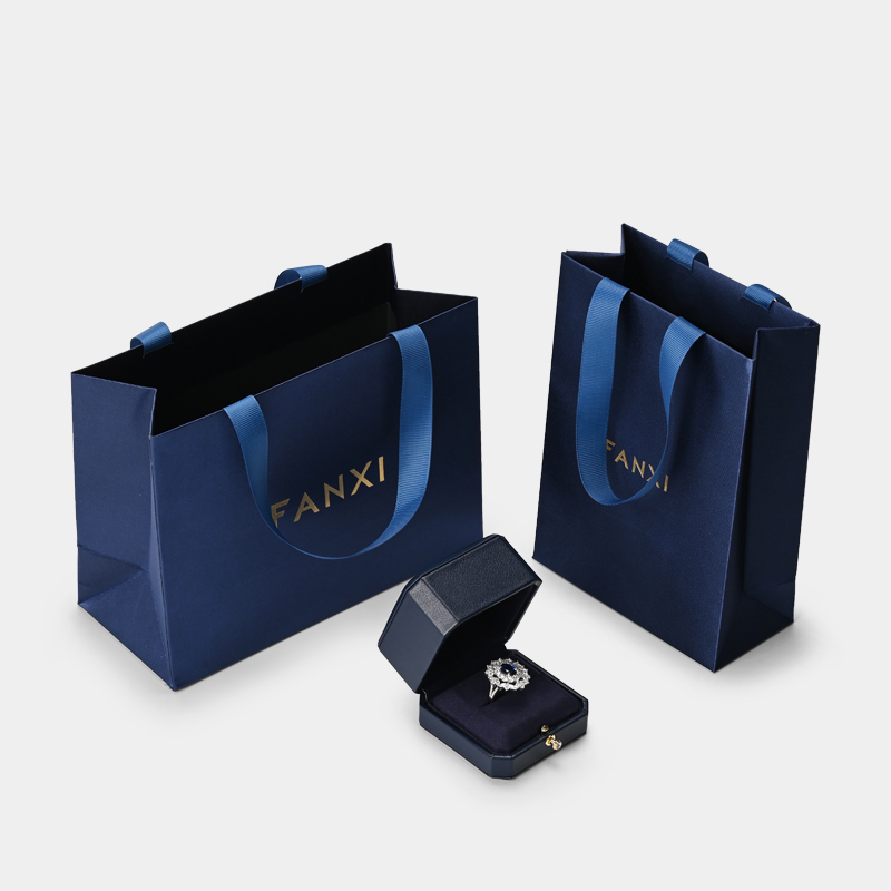 Custom Luxury Gift Natural silk Shopping Bags With Logo Print