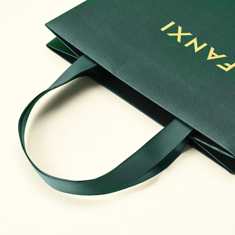 Custom Luxury Gift Natural silk Shopping Bags With Logo Print