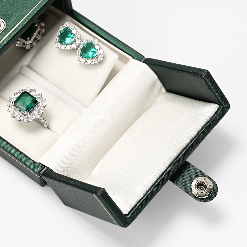 H164 Custom logo wholesale jewelry velvet earrings necklace bracelet packaging box ring jewelry set box