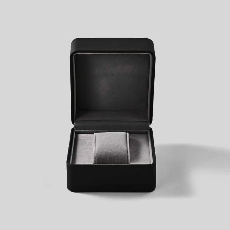 Custom logo PU leather velvet luxury wrist watch gift box packaging boxes watch box for watches