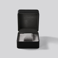 Custom logo PU leather velvet luxury wrist watch gift box packaging boxes watch box for watches