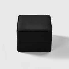 Custom logo PU leather velvet luxury wrist watch gift box packaging boxes watch box for watches