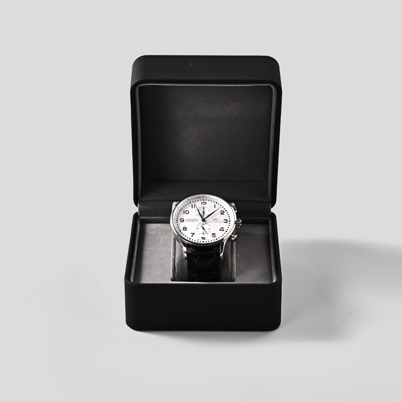 Custom logo PU leather velvet luxury wrist watch gift box packaging boxes watch box for watches