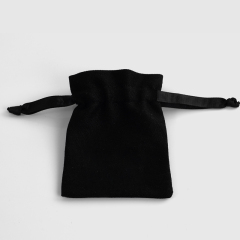Customized black linen black jewelry bags wholesale earrings necklaces rings jewelry storage gifts jewelry packaging bags