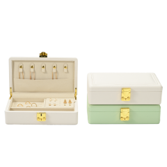 X068 New Style Jewellery Display Case Organizer Jewelry Storage Tray For Rings Earrings Necklaces Holder With Lid High Quality Jewelry Boxes