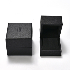 Light Luxury and Minimalist Style Jewelry Box Ring Box Customizable Logo Wholesale PU Leather Jewelry Storage Box