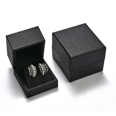 Light Luxury and Minimalist Style Jewelry Box Ring Box Customizable Logo Wholesale PU Leather Jewelry Storage Box