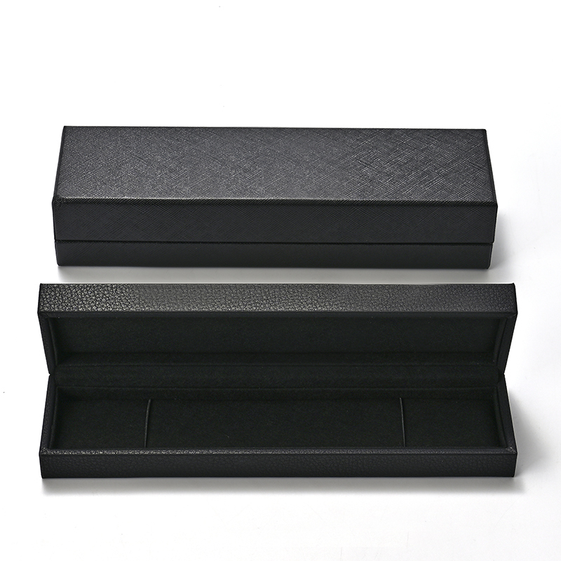 Light Luxury and Minimalist Style Jewelry Box Long Chain Box Customizable Logo Wholesale PU Leather Jewelry Storage Box