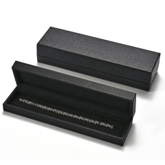 Light Luxury and Minimalist Style Jewelry Box Long Chain Box Customizable Logo Wholesale PU Leather Jewelry Storage Box
