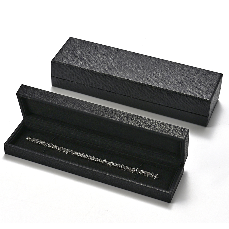 Light Luxury and Minimalist Style Jewelry Box Long Chain Box Customizable Logo Wholesale PU Leather Jewelry Storage Box