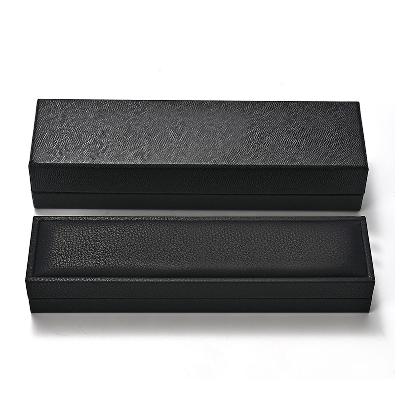 Light Luxury and Minimalist Style Jewelry Box Long Chain Box Customizable Logo Wholesale PU Leather Jewelry Storage Box