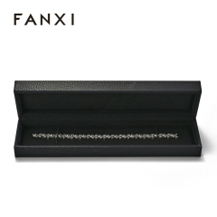 Light Luxury and Minimalist Style Jewelry Box Long Chain Box Customizable Logo Wholesale PU Leather Jewelry Storage Box