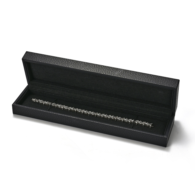 Light Luxury and Minimalist Style Jewelry Box Long Chain Box Customizable Logo Wholesale PU Leather Jewelry Storage Box