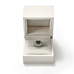 Customized Logo Ring Box Jewelry Gift Box Minimalist Modern Packaging Box Jewelry Display Box Wedding Ring Box