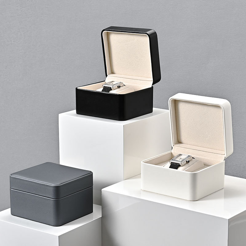 H174 Watch Box PU Leather Watch Gift Packaging Box Home Watch Collection Gift Storage Box