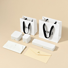 D065 Jewelry Gift Bag Jewelry Storage Bag Handbag Black Ribbon Jewelry Bag Packaging Bag Customization