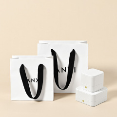 D065 Jewelry Gift Bag Jewelry Storage Bag Handbag Black Ribbon Jewelry Bag Packaging Bag Customization