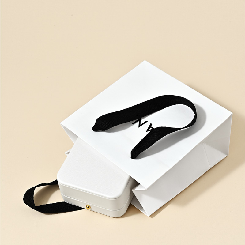 D065 Jewelry Gift Bag Jewelry Storage Bag Handbag Black Ribbon Jewelry Bag Packaging Bag Customization