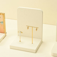 TT499 Hot-selling Jewelry Window Display Props Microfiber Metal Bracelet Display Tray Jewelry Display Stand