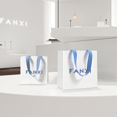 D064 Special Paper Jewelry Bags Custom Printed Logo Jewelry Gift Packaging Bags
