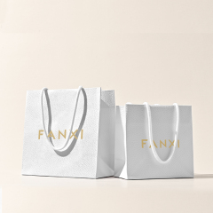 D072 Custom Printed Logo Luxury Gift Paper Bag Retail Shopping Jewelry Gift Paper Bags with Your Own Logo