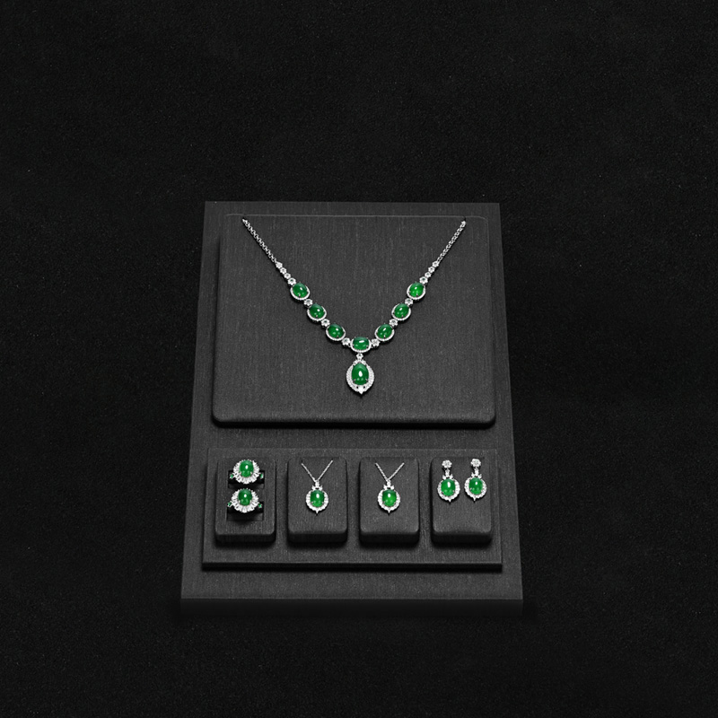 TT174 Custom Color PU Leather Jewellery Earring Bracelet Display Stand Customize Jewelry Stand