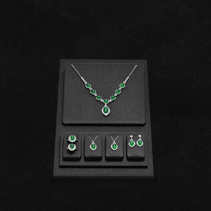 TT174 Custom Color PU Leather Jewellery Earring Bracelet Display Stand Customize Jewelry Stand