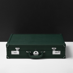 X069 Sustainable 28 Slot Green Watch Box Organizer Storage Luxury Watch Case Box with Fingerprint Lock