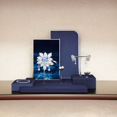 TT443 Microfiber Metal Jewelry Stand Display Necklace Holder T-bar